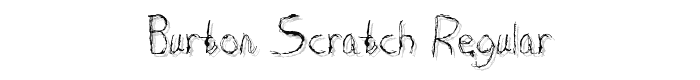 Burton Scratch Regular font